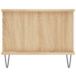 vidaXL Table basse chêne sonoma 90x50x40 cm bois d'ingénierie