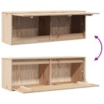vidaXL Armoire murale 100x30x35 cm Bois de pin massif