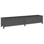 vidaXL Lit surélevé de jardin gris 199 5x40x39 cm bois de pin massif