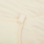 vidaXL Couverture lestée Crème clair 235x290 cm 11 kg Tissu
