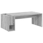 vidaXL Table basse Gris Sonoma 101 5 x 50 x 37 cm Bois d'ingénierie