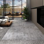 vidaXL Dalles de plancher PVC autoadhésif 5 21 m² 2 mm gris béton
