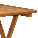 vidaXL Mobilier à dîner de jardin pliable 3 Pièces Bois d'acacia solide