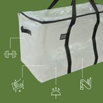 Pack and Move - Lot 16 Grands Sacs Déménagement Transparent Recyclé - Rangement Et Transport Ultra Résistant - Réutilisable - Poignées Solides - 100L