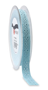 Ruban st. Etienne dentelle 15-m-rouleau 15 mm bleu clair