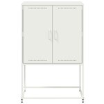 vidaXL Meuble TV blanc 68x39x60 5 cm acier