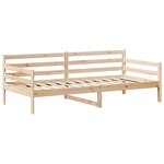 vidaXL Lit de jour avec toit sans matelas 90x200 cm bois massif