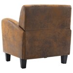 vidaXL Canapé-chaise Marron 70x69x72 cm Similicuir