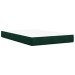 vidaXL Sommier à lattes de lit avec matelas vert foncé 120x190 cm