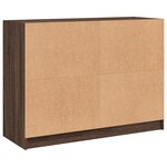 vidaXL Buffet chêne marron 102x37x75 5 cm bois d'ingénierie