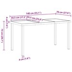 vidaXL Ensemble de salle à manger pour jardin 5 Pièces Beige Poly rotin