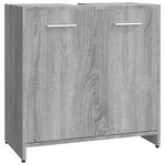 vidaXL Armoire de bain Sonoma gris 60x33x60 cm Bois d'ingénierie