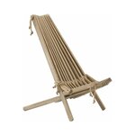 Chilienne en bois ecochair (coussin offert) frêne