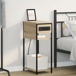 vidaXL Cabinet de chevet Chêne sonoma 28.1 x 40.9 x 75 cm