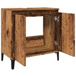 vidaXL Armoire d'évier vieux bois 58x33x60 cm bois d'ingénierie
