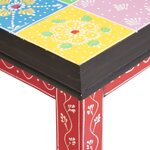 vidaXL Tables à empiler 3 Pièces en bois massif
