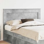 vidaXL Tête de lit Gris béton 150 cm Bois d'ingénierie