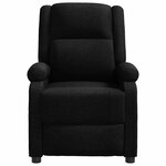 vidaXL Fauteuil inclinable Noir Tissu