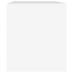 vidaXL Meuble TV Blanc 90x35x40 cm Aggloméré