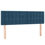 vidaXL Sommier à lattes de lit avec matelas LED Bleu foncé 140x190 cm