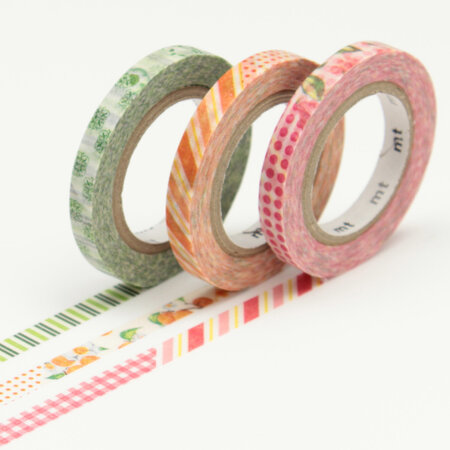 Masking Tape MT Slim 6 mm Set de 3 - deco D