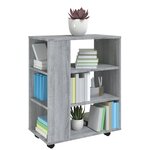 vidaXL Armoire roulante Sonoma gris 60x35x75 cm Bois d'ingénierie