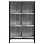 vidaXL Bibliothèque sonoma gris 65 5x33x107 5 cm bois d'ingénierie