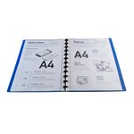 Protège-documents À Anneaux Et Pochettes Détachables 60 Vues - A4 - Bleu - Exacompta
