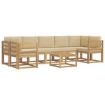 vidaXL Ensemble de canapés d'extérieur 6 Pièces