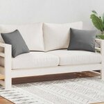 vidaXL Oreiller d'extérieur lot de 2 45 x 45 cm Gris