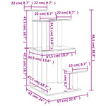 vidaXL Arbres à chat avec plates-formes gris foncé 98 5 cm