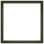vidaXL Jardinière vert olive 100x100x40 cm acier