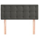 vidaXL Tête de lit Gris foncé 90x5x78/88 cm Velours
