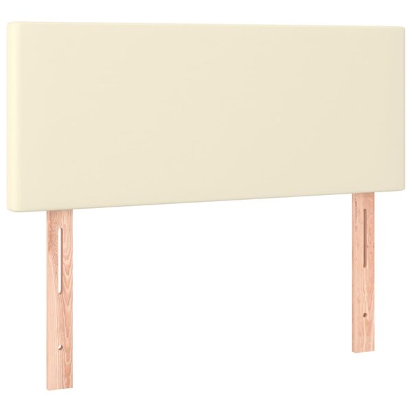 vidaXL Tête de lit Crème 80x5x78/88 cm Similicuir