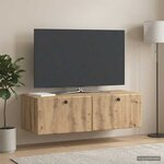 vidaXL Meuble TV mural 98 x 41 x 30 cm Chêne artisanal