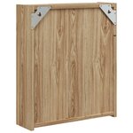vidaXL Armoire de salle de bain à miroir avec LED chêne 45x13x52 cm