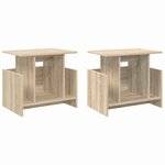 vidaXL Meuble TV 2 Pièces Chêne Sonoma 50 x 35 x 45 cm Bois d'ingénierie