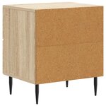 vidaXL Cabinet de chevet avec tiroir Chêne Sonoma 43 x 34 5 x 47 5 cm