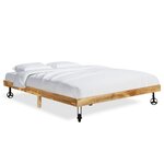 vidaXL Cadre de lit Bois massif de manguier 200 x 200 cm