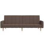 Vidaxl canapé-lit à 2 places taupe tissu
