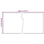 vidaXL Paravent de balcon marron clair 400x90 cm résine tressée