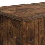 vidaXL Table console Chêne Fumé 155 x 29 x 74 cm Bois d’ingénierie