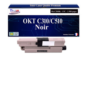 T3AZUR - Toner compatible avec Oki MC351  MC351DN  MC352DN  MC361  MC361DN Noir