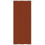 vidaXL Écran de balcon Terre cuite 100x240 cm Tissu Oxford