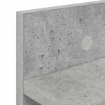 vidaXL Porte-manteau mural avec étagère Gris béton 80 x 10.5 x 18 cm