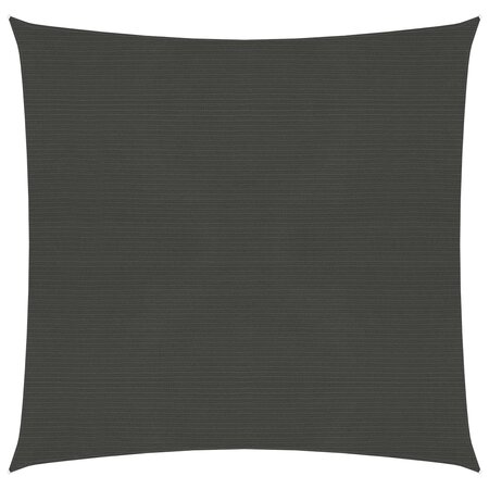 vidaXL Voile d'ombrage 160 g/m² Anthracite 4x4 m PEHD