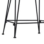vidaXL Tabouret de bar 2 Pièces Noir 44 x 54 x 96 cm Rattan et Acier