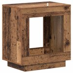 vidaXL Table d'appoint Bois ancien 60 x 40 x 65 cm Bois d'ingénierie