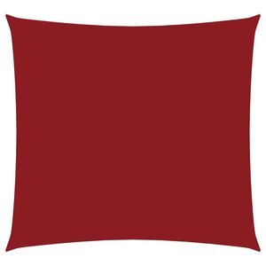 vidaXL Voile de parasol tissu oxford carré 4 5x4 5 m rouge