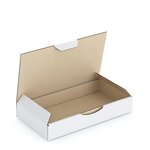 Boîte carton blanche d'expédition rajapost 18 5x10 5x3 cm (lot de 50)